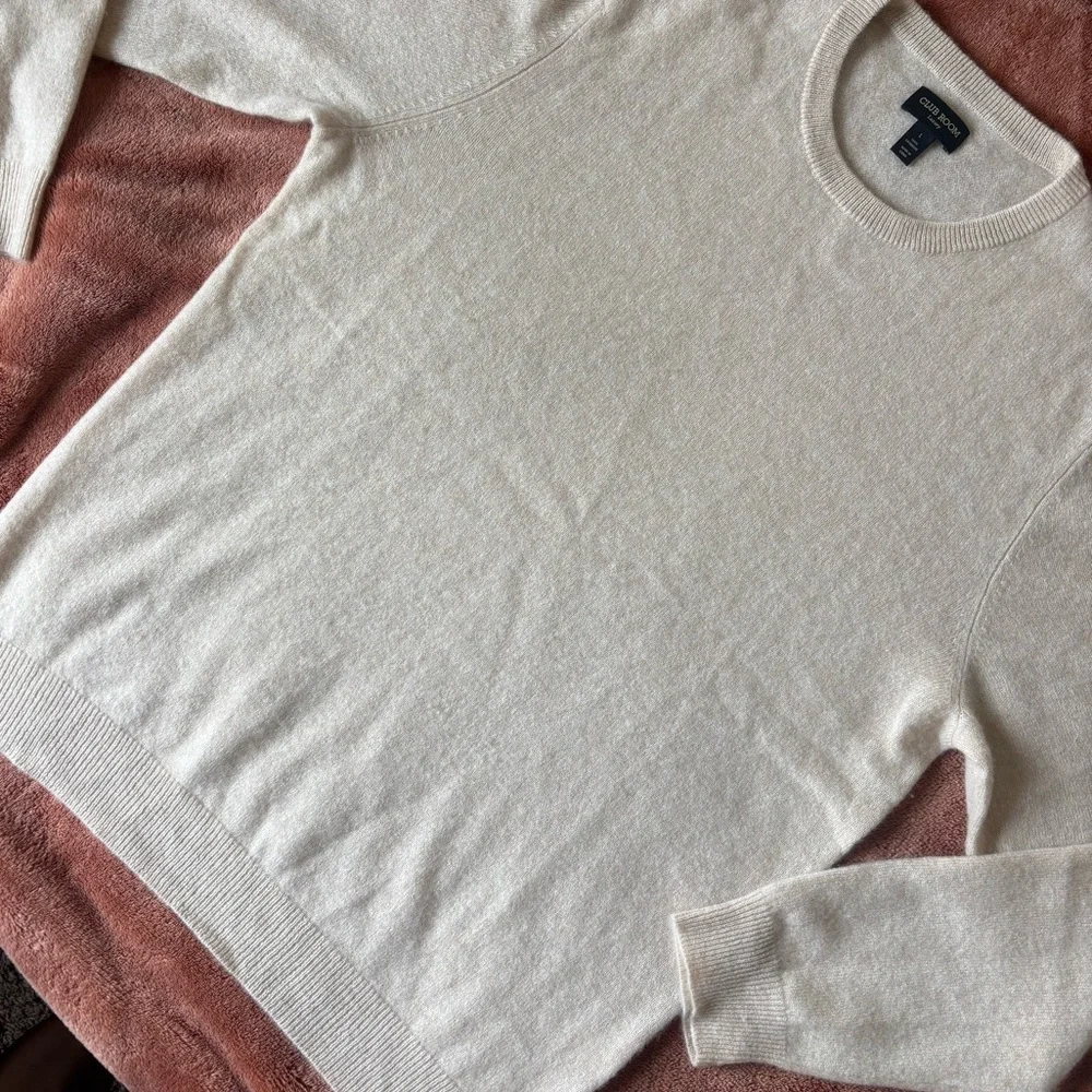 Club Monaco Men's Crewneck Sweater in Beige
